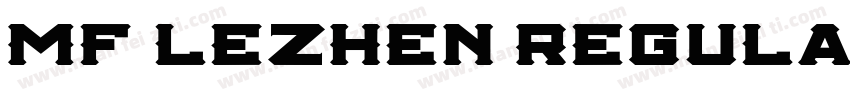 MF lezhen regula字体转换
